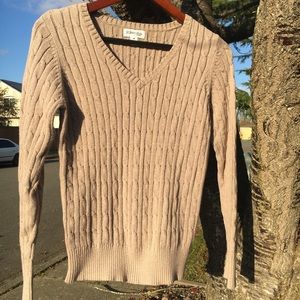 St.John’s Bay Women’s V-neck cable sweater